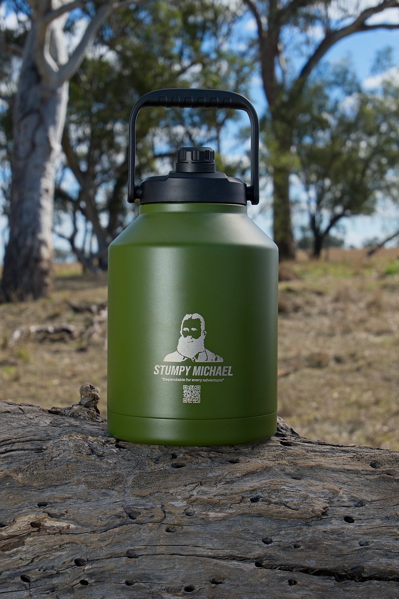 Stumpy Michael 6 Litre (1.6 USA gallons) Water Bottle Croc Green - AUS