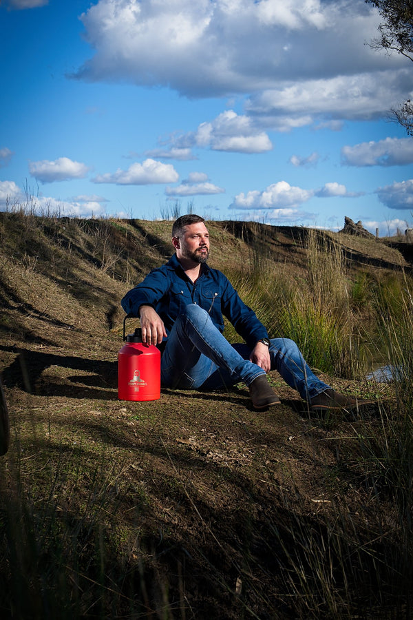 Stumpy Michael 6 Litre (1.6 USA gallons) Water Bottle "I see RED" - USA