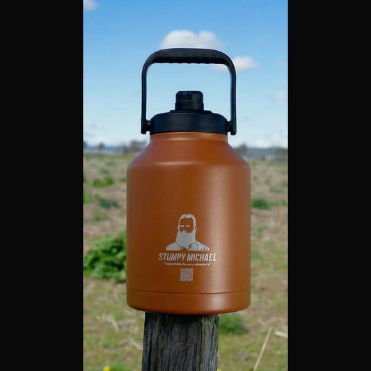 Stumpy Michael 6 Litre Water (1.6 USA gallons) Bottle "Copper Brown"