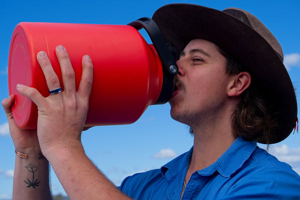 Stumpy Michael 6 Litre (1.6 USA gallons) Water Bottle "I see RED" - USA