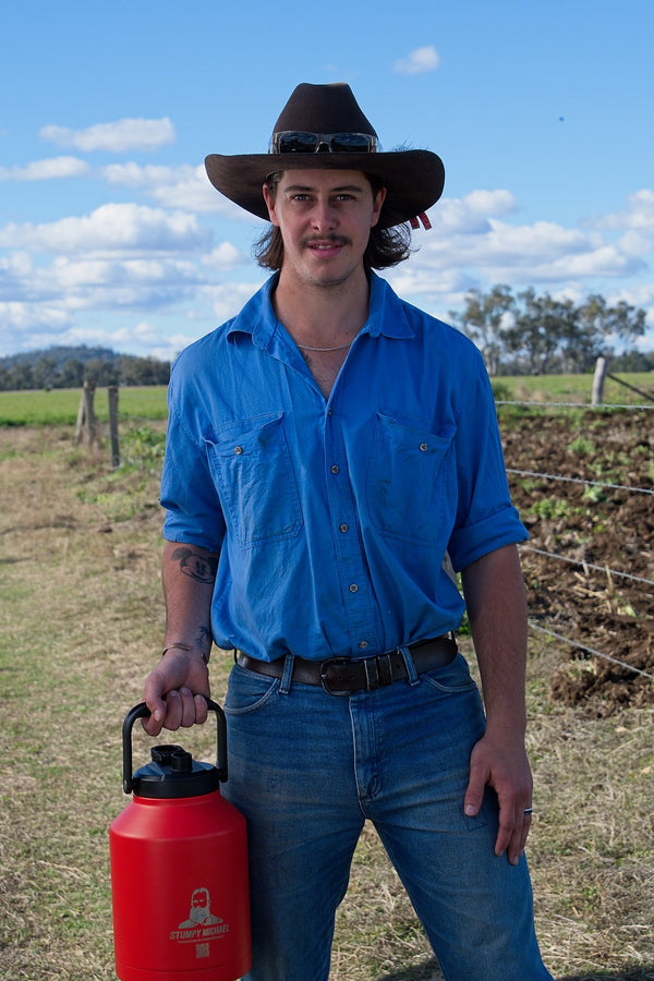Stumpy Michael 6 Litre (1.6 USA gallons) Water Bottle "I see RED" - USA