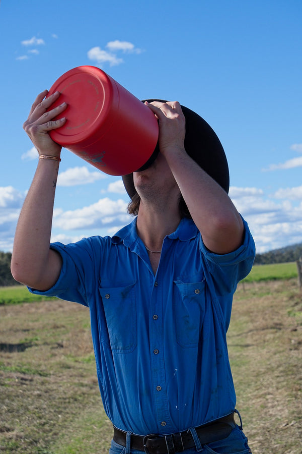 Stumpy Michael 6 Litre (1.6 USA gallons) Water Bottle "I see RED" - USA