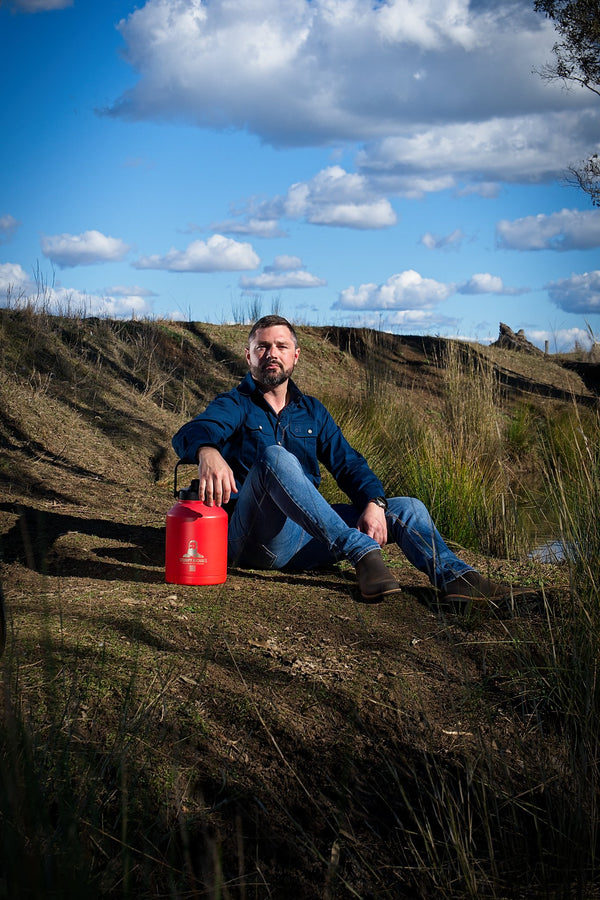 Stumpy Michael 6 Litre (1.6 USA gallons) Water Bottle "I see RED" - USA