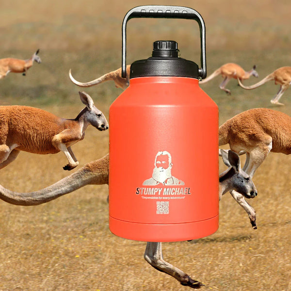 Stumpy Michael 6 Litre (1.6 USA gallons) Water Bottle "I see RED" - USA